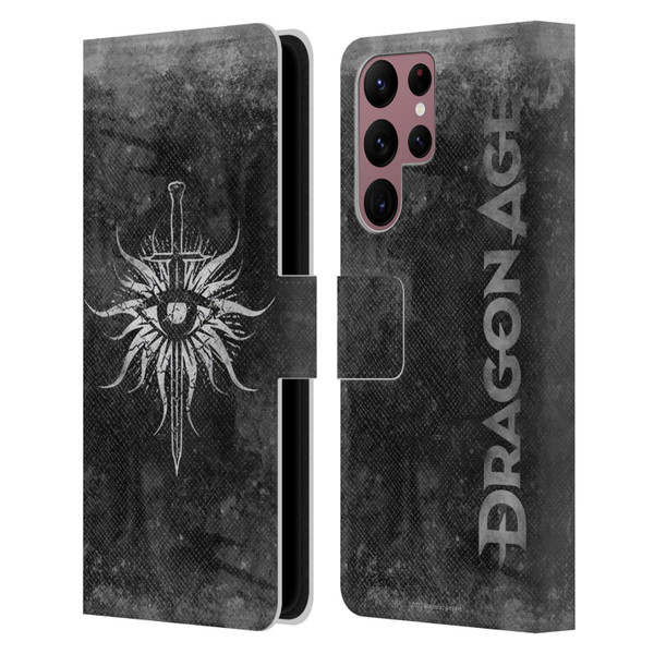 EA Bioware Dragon Age Heraldry Inquisition Distressed Leather Book Wallet Case Cover For Samsung Galaxy S22 Ultra 5G
