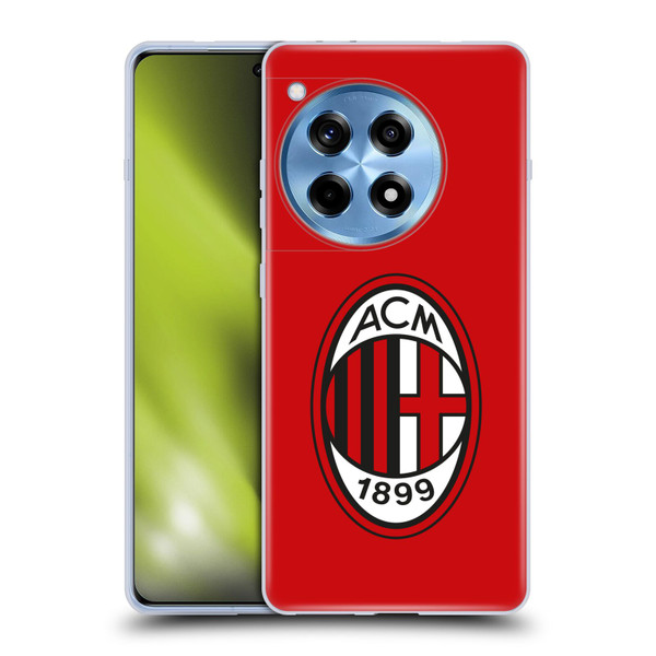 AC Milan Crest Full Colour Red Soft Gel Case for OPPO OnePlus Ace 3 5G