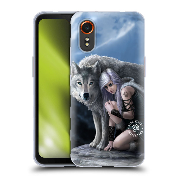 Anne Stokes Wolves Protector Soft Gel Case for Samsung Galaxy Xcover7 5G