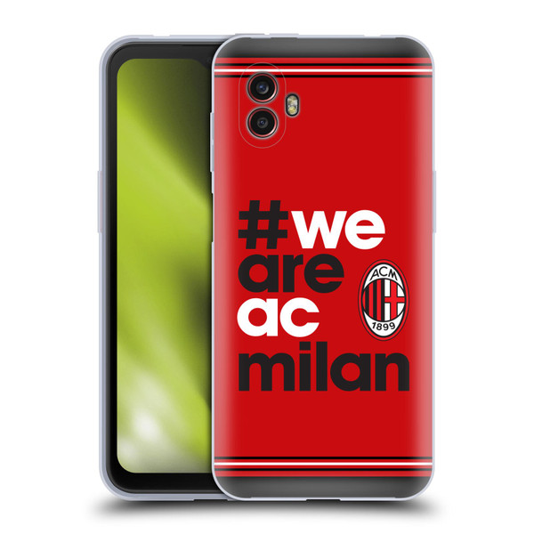 AC Milan Crest Stripes Soft Gel Case for Samsung Galaxy Xcover6 Pro/Pro2