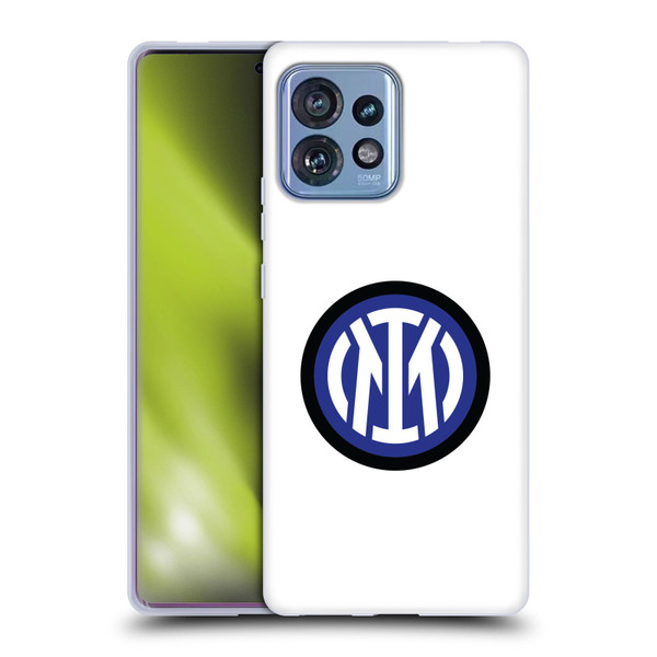 Fc Internazionale Milano Badge Logo On White Soft Gel Case for Motorola Moto Edge 40 Pro