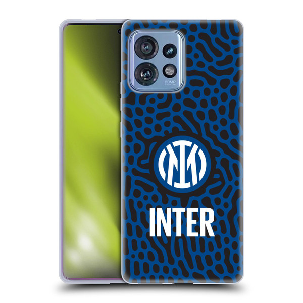 Fc Internazionale Milano Patterns Abstract 2 Soft Gel Case for Motorola Moto Edge 40 Pro