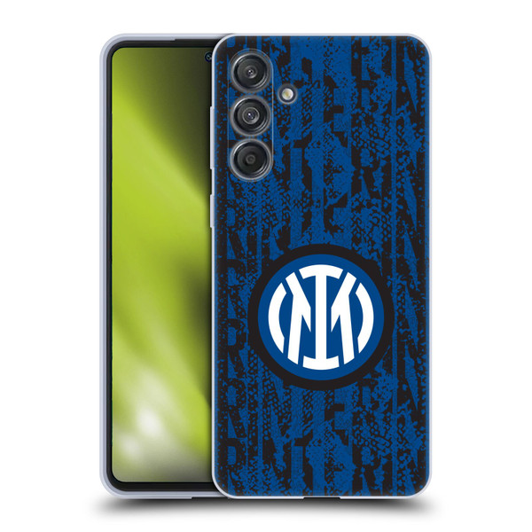 Fc Internazionale Milano Patterns Snake Wordmark Soft Gel Case for Samsung Galaxy M55 5G