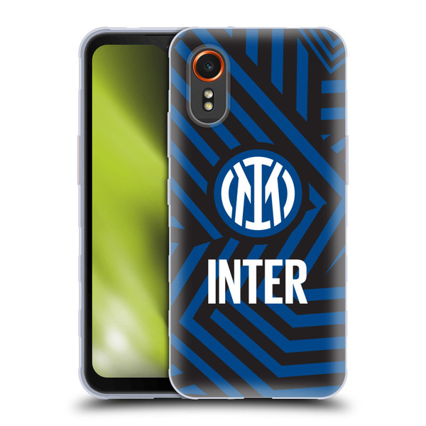 Fc Internazionale Milano Patterns Abstract 1 Soft Gel Case for Samsung Galaxy Xcover7 5G