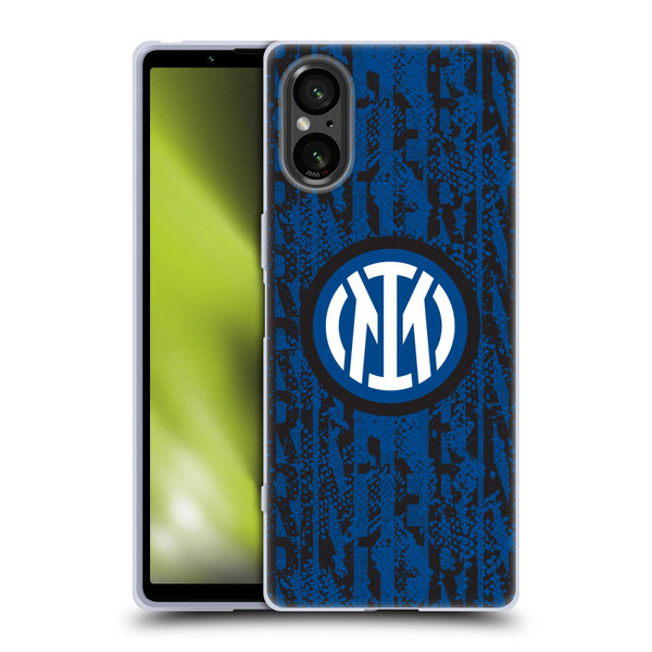 Fc Internazionale Milano Patterns Snake Wordmark Soft Gel Case for Sony Xperia 5 V 5G