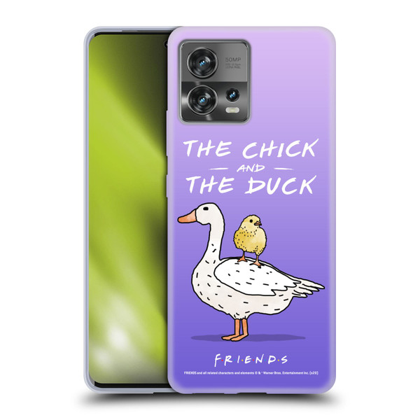 Friends TV Show Key Art Chick And Duck Soft Gel Case for Motorola Moto Edge 30 Fusion