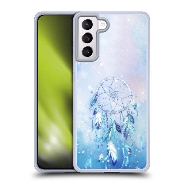 Simone Gatterwe Assorted Designs Blue Dreamcatcher Soft Gel Case for Samsung Galaxy S21+ 5G