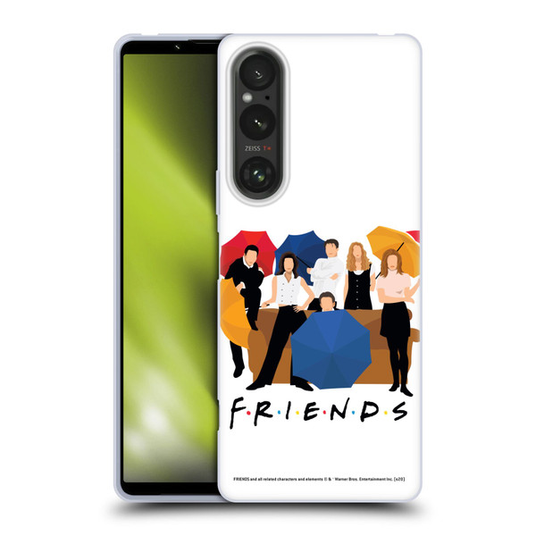 Friends TV Show Key Art Logo Opening Sequence Soft Gel Case for Sony Xperia 1 V 5G
