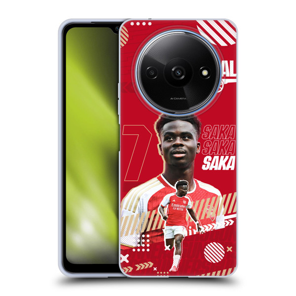 Arsenal FC 2023/24 First Team Bukayo Saka Soft Gel Case for Xiaomi Redmi A3