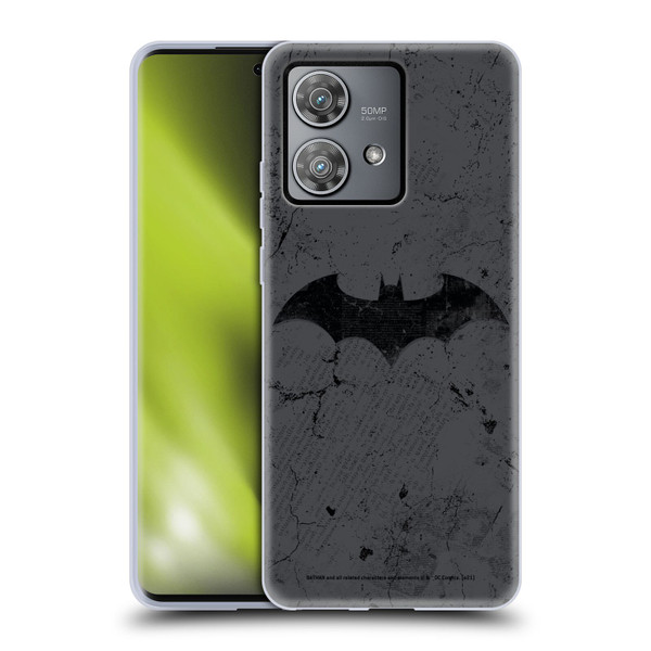 Batman DC Comics Hush Logo Distressed Soft Gel Case for Motorola Edge 40 Neo 5G