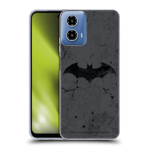 Batman DC Comics Hush Logo Distressed Soft Gel Case for Motorola Moto G34 5G