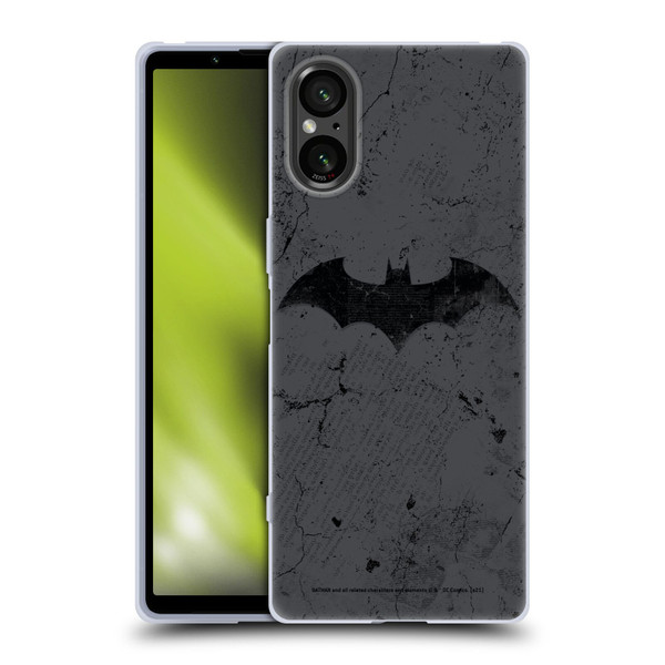 Batman DC Comics Hush Logo Distressed Soft Gel Case for Sony Xperia 5 V 5G