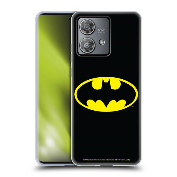 Batman DC Comics Logos Classic Soft Gel Case for Motorola Edge 40 Neo 5G