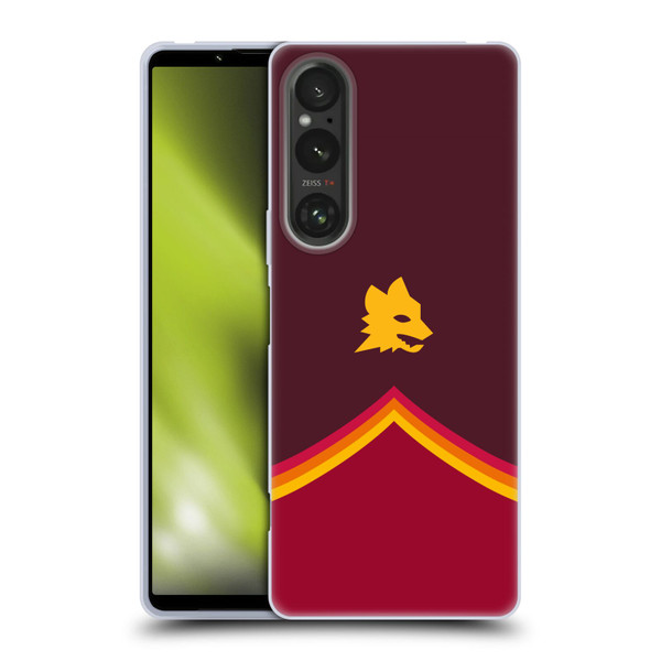 AS Roma Crest Graphics Wolf Soft Gel Case for Sony Xperia 1 V 5G