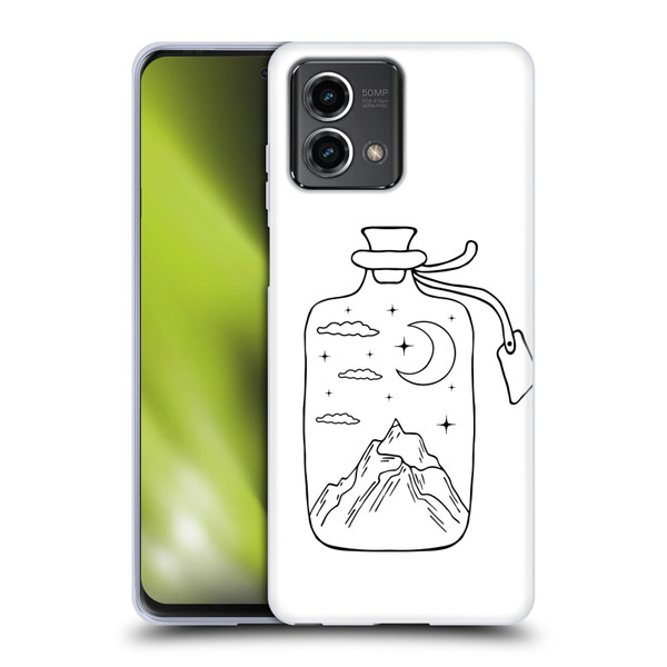 Haroulita Celestial Tattoo Bottle Soft Gel Case for Motorola Moto G Stylus 5G 2023