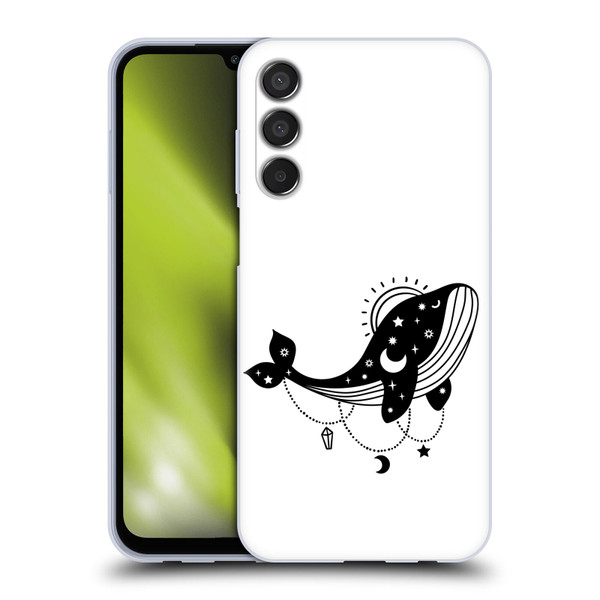 Haroulita Celestial Tattoo Whale Soft Gel Case for Samsung Galaxy M15/F15 5G