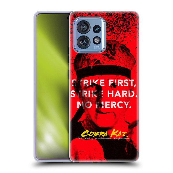 Cobra Kai Composed Art John Lawrence Strike Soft Gel Case for Motorola Moto Edge 40 Pro