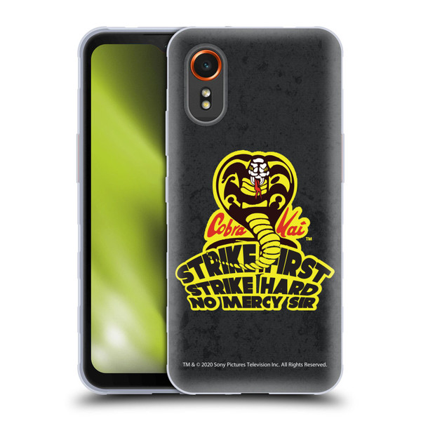 Cobra Kai Graphics 2 Strike Hard Logo Soft Gel Case for Samsung Galaxy Xcover7 5G