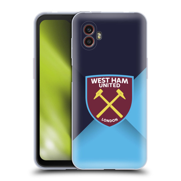 West Ham United FC Crest Blue Gradient Soft Gel Case for Samsung Galaxy Xcover6 Pro/Pro2