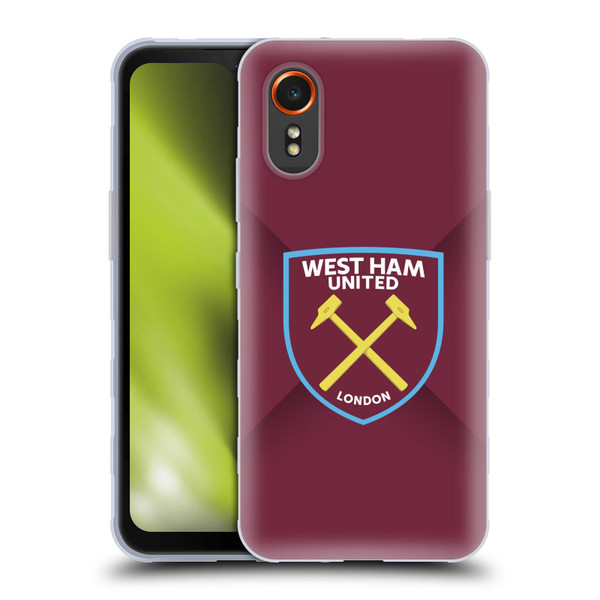 West Ham United FC Crest Gradient Soft Gel Case for Samsung Galaxy Xcover7 5G