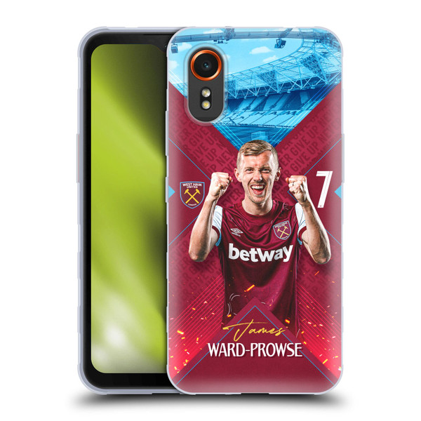 West Ham United FC 2023/24 First Team James Ward-Prowse Soft Gel Case for Samsung Galaxy Xcover7 5G