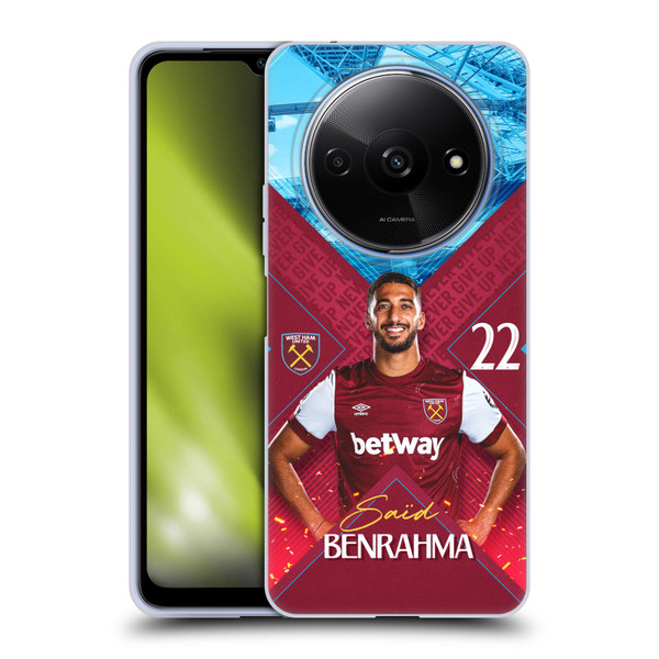 West Ham United FC 2023/24 First Team Saïd Benrahma Soft Gel Case for Xiaomi Redmi A3