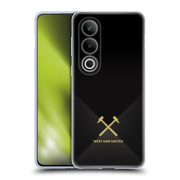 West Ham United FC Hammer Marque Kit Black & Gold Soft Gel Case for OPPO OnePlus Ace 3V 5G