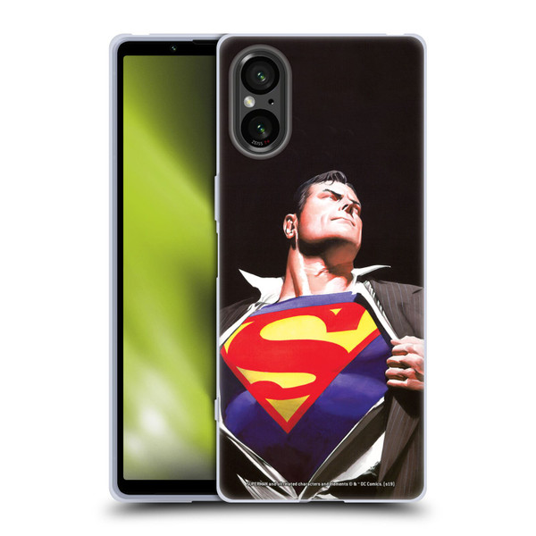 Superman DC Comics Famous Comic Book Covers Forever Soft Gel Case for Sony Xperia 5 V 5G
