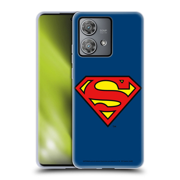Superman DC Comics Logos Classic Soft Gel Case for Motorola Edge 40 Neo 5G