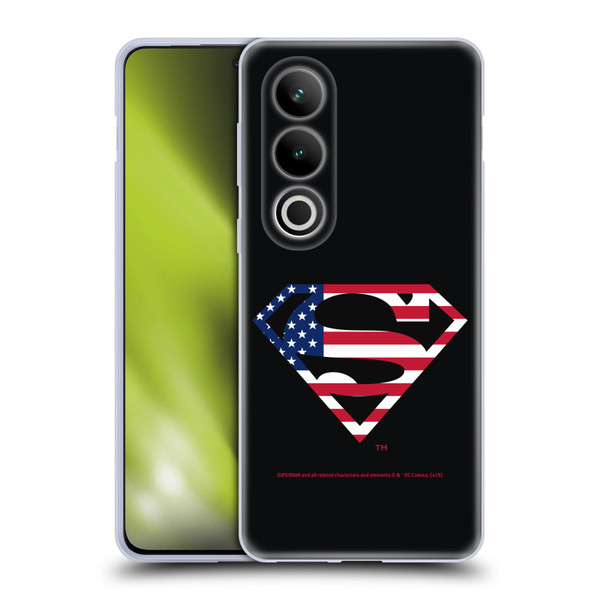Superman DC Comics Logos U.S. Flag 2 Soft Gel Case for OPPO OnePlus Ace 3V 5G