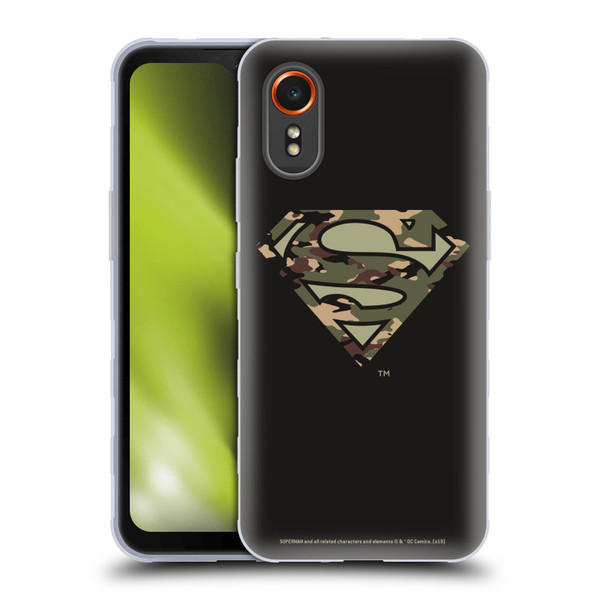 Superman DC Comics Logos Camouflage Soft Gel Case for Samsung Galaxy Xcover7 5G