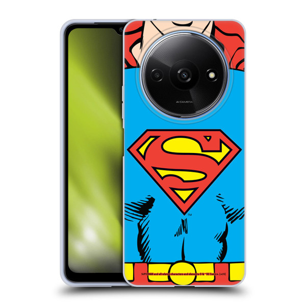 Superman DC Comics Logos Classic Costume Soft Gel Case for Xiaomi Redmi A3