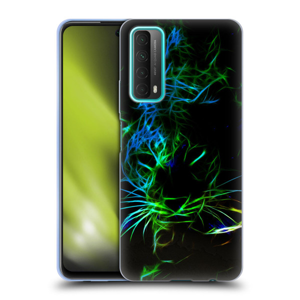 Simone Gatterwe Animals Neon Leopard Soft Gel Case for Huawei P Smart (2021)