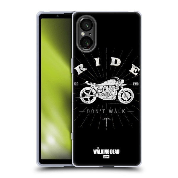 AMC The Walking Dead Daryl Dixon Iconic Ride Don't Walk Soft Gel Case for Sony Xperia 5 V 5G