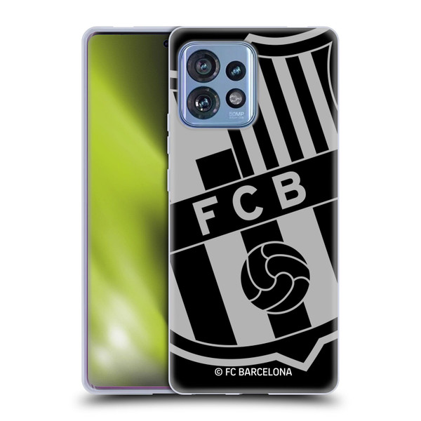 FC Barcelona Crest Oversized Soft Gel Case for Motorola Moto Edge 40 Pro