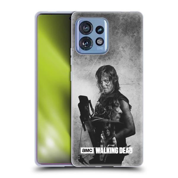 AMC The Walking Dead Double Exposure Daryl Soft Gel Case for Motorola Moto Edge 40 Pro