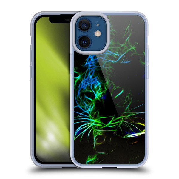 Simone Gatterwe Animals Neon Leopard Soft Gel Case for Apple iPhone 12 Mini