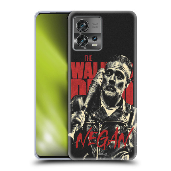 AMC The Walking Dead Season 10 Character Portraits Negan Soft Gel Case for Motorola Moto Edge 30 Fusion