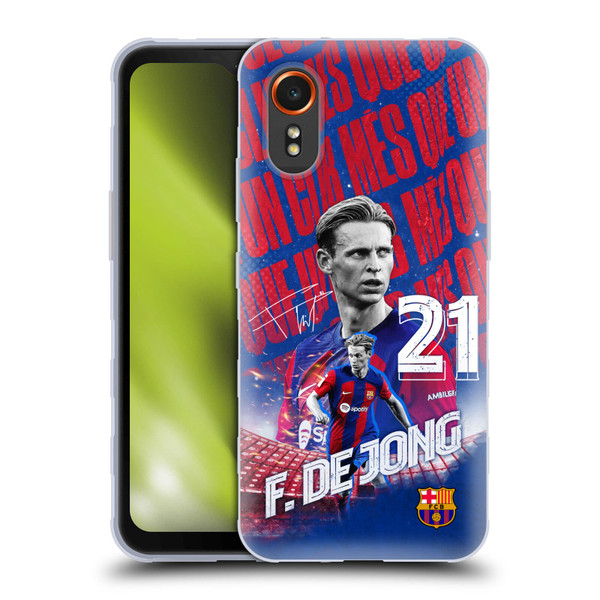 FC Barcelona 2023/24 First Team Frenkie de Jong Soft Gel Case for Samsung Galaxy Xcover7 5G