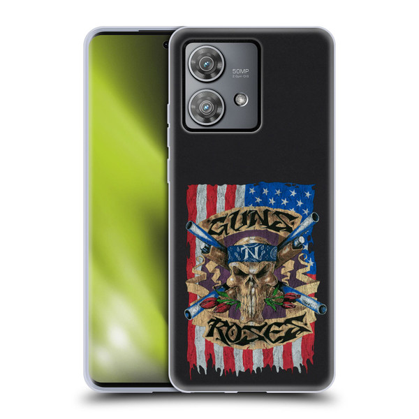Guns N' Roses Band Art Flag Soft Gel Case for Motorola Edge 40 Neo 5G