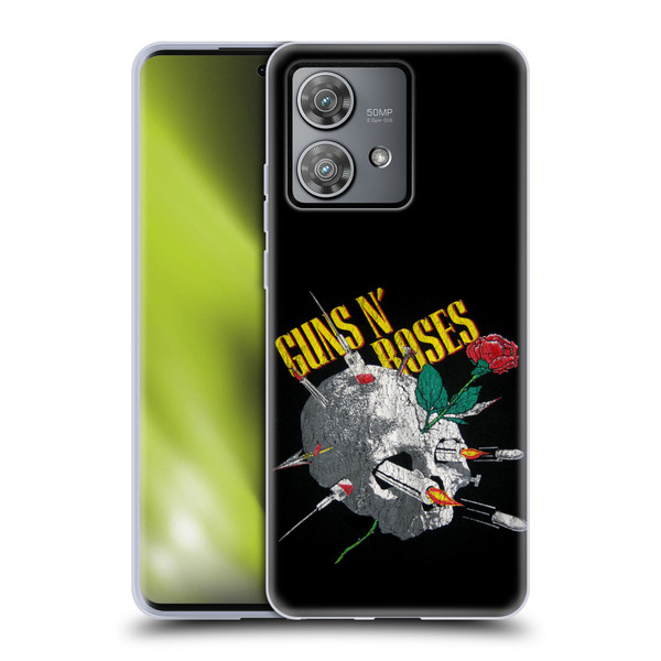 Guns N' Roses Band Art Needles Skull Vintage Soft Gel Case for Motorola Edge 40 Neo 5G