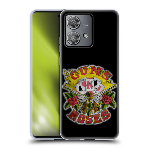 Guns N' Roses Band Art Cards Soft Gel Case for Motorola Edge 40 Neo 5G