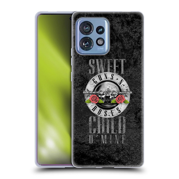 Guns N' Roses Vintage Sweet Child O' Mine Soft Gel Case for Motorola Moto Edge 40 Pro