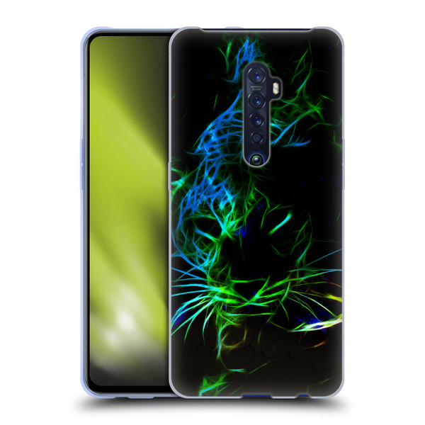 Simone Gatterwe Animals Neon Leopard Soft Gel Case for OPPO Reno 2