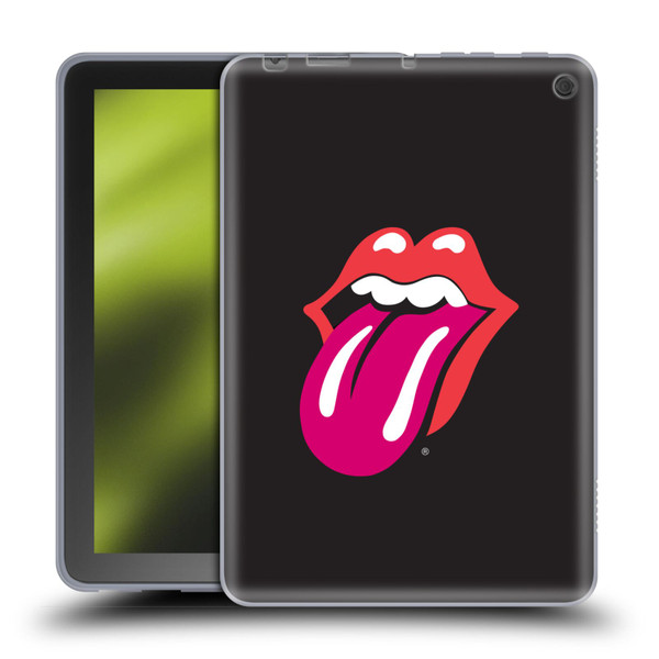 The Rolling Stones Graphics Pink Tongue Soft Gel Case for Amazon Fire HD 8/Fire HD 8 Plus 2020