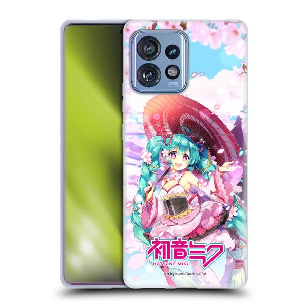Hatsune Miku Graphics Sakura Soft Gel Case for Motorola Moto Edge 40 Pro