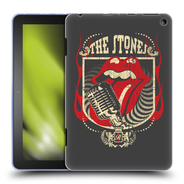 The Rolling Stones Key Art Jumbo Tongue Soft Gel Case for Amazon Fire HD 8/Fire HD 8 Plus 2020