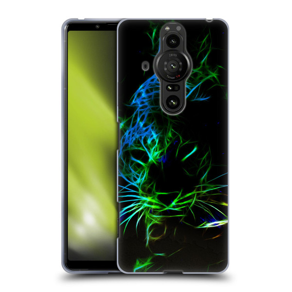Simone Gatterwe Animals Neon Leopard Soft Gel Case for Sony Xperia Pro-I