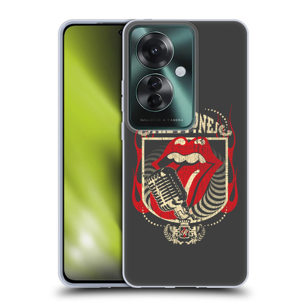 The Rolling Stones Key Art Jumbo Tongue Soft Gel Case for OPPO Reno11 F 5G / F25 Pro 5G