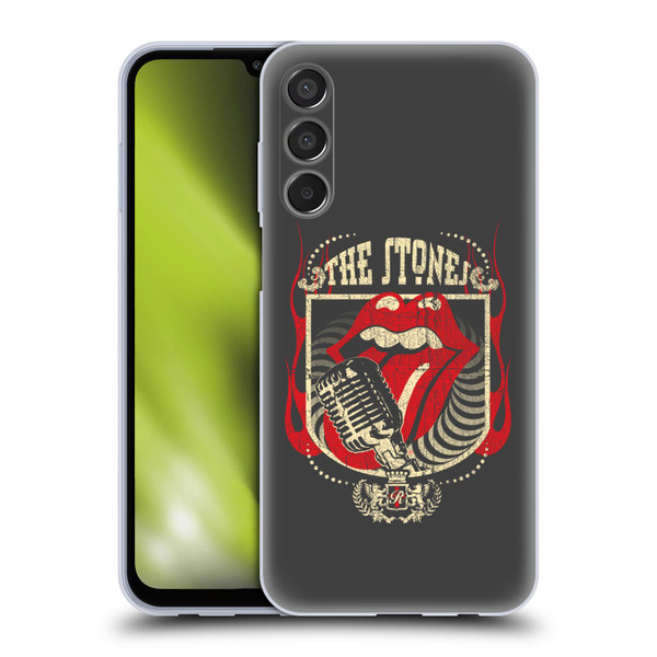 The Rolling Stones Key Art Jumbo Tongue Soft Gel Case for Samsung Galaxy M15/F15 5G